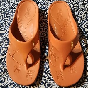 Alegria Ode Recovery Sandals Tangerine Gloss Orange Size EUR 40 US 9.5-10